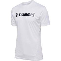 Hummel Logo T-Shirt Hommes - Blanc