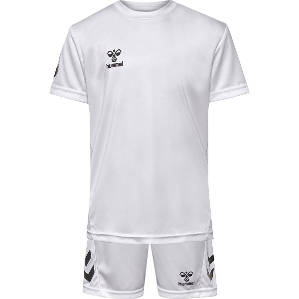 Hummel Logo Ensemble De Foot À Manches Courtes Enfants - Blanc