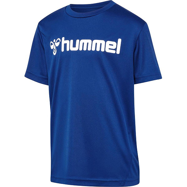 Hummel Logo T-Shirt Kinderen - Royal / Wit