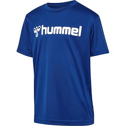 Hummel Logo T-Shirt Enfants - Royal / Blanc
