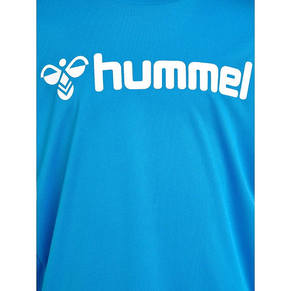 Hummel Logo T-Shirt Enfants - Diva Blue