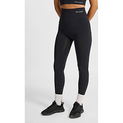 Vorschau: Hummel Tif Seamless High Waist Tight Damen - Schwarz