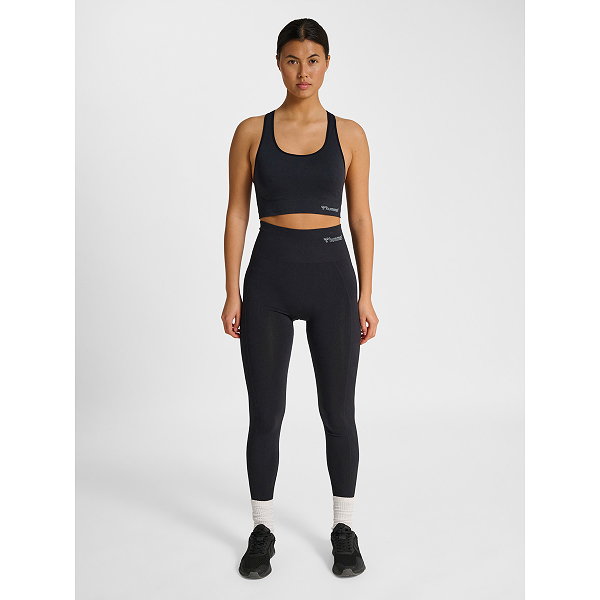Hummel Tif Seamless High Waist Tight Damen - Schwarz