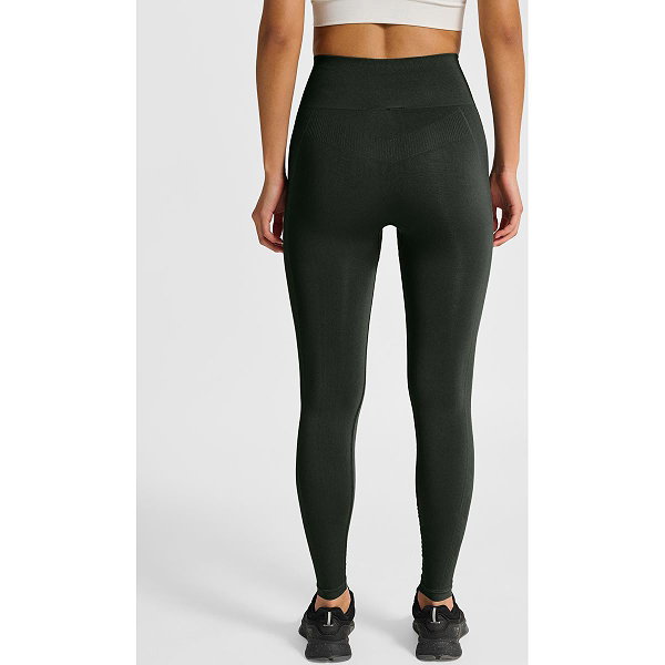 Hummel Tif Seamless High Waist Cuissard Femmes - Vert Foncé