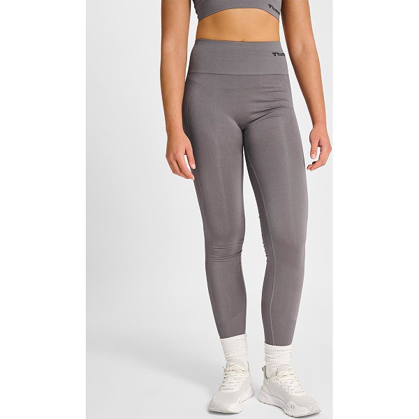 Hummel Tif Seamless High Waist Tight Dames - Donkergrijs