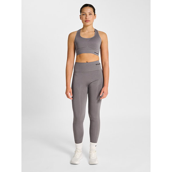 Hummel Tif Seamless High Waist Tight Dames - Donkergrijs