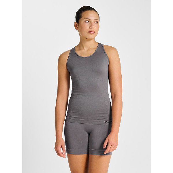 Hummel Tif Seamless Tanktop Dames - Donkergrijs