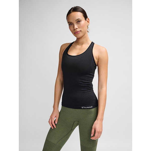 Hummel Clea Seamless Débardeur Femmes - Noir Mélange