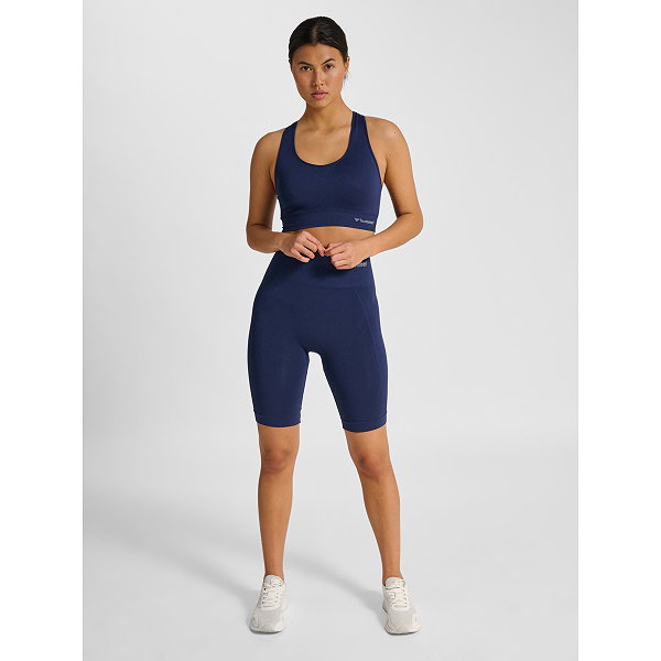 Hummel Tif Seamless Cuissard À Bretelles Femmes - Marine
