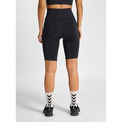 Vorschau: Hummel Tif Seamless Fahrradhose Trägerhose Damen - Schwarz