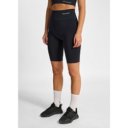 Vorschau: Hummel Tif Seamless Fahrradhose Trägerhose Damen - Schwarz
