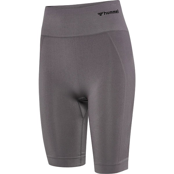 Hummel Tif Seamless Korte Fietsbroek Bibshort Dames - Donkergrijs