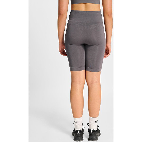 Hummel Tif Seamless Korte Fietsbroek Bibshort Dames - Donkergrijs