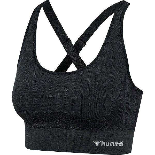 Hummel Clea Seamless Brassière De Sport Femmes - Noir Mélange