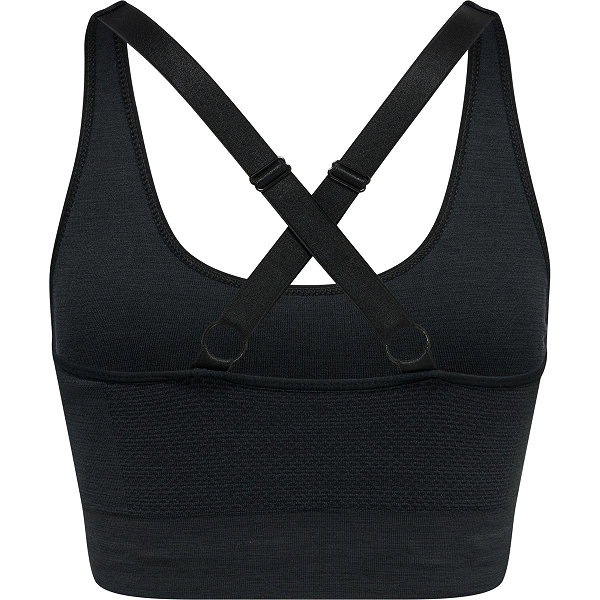 Hummel Clea Seamless Brassière De Sport Femmes - Noir Mélange