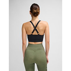 Présentation: Hummel Clea Seamless Brassière De Sport Femmes - Noir Mélange