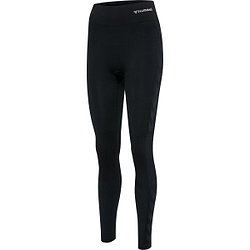 Hummel Clea Seamless Mid Waist Tight Damen - Schwarz Meliert