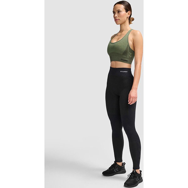 Hummel Clea Seamless Mid Waist Cuissard Femmes - Noir Mélange
