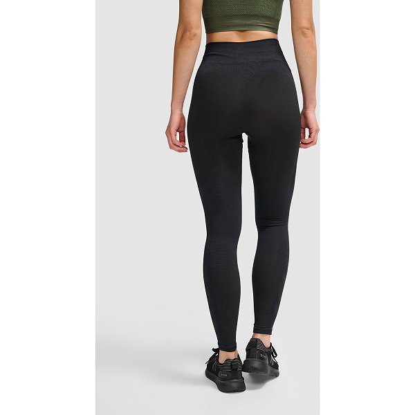 Hummel Clea Seamless Mid Waist Cuissard Femmes - Noir Mélange