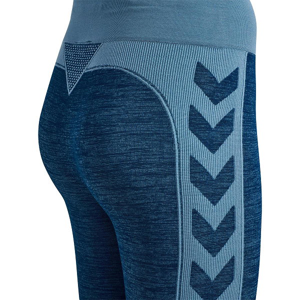Hummel Clea Seamless Mid Waist Tight Dames - Marine