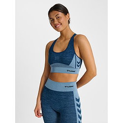 Voorvertoning: Hummel Clea Seamless Sport-Bh Dames - Marine