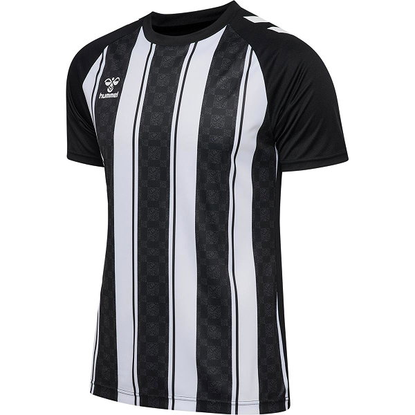 Hummel Match Striped Trikot Kurzarm Herren - Schwarz / Weiß