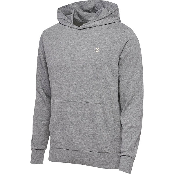 Hummel Pulse Hoodie Sweater Met Kap Heren - Grijs Gemeleerd