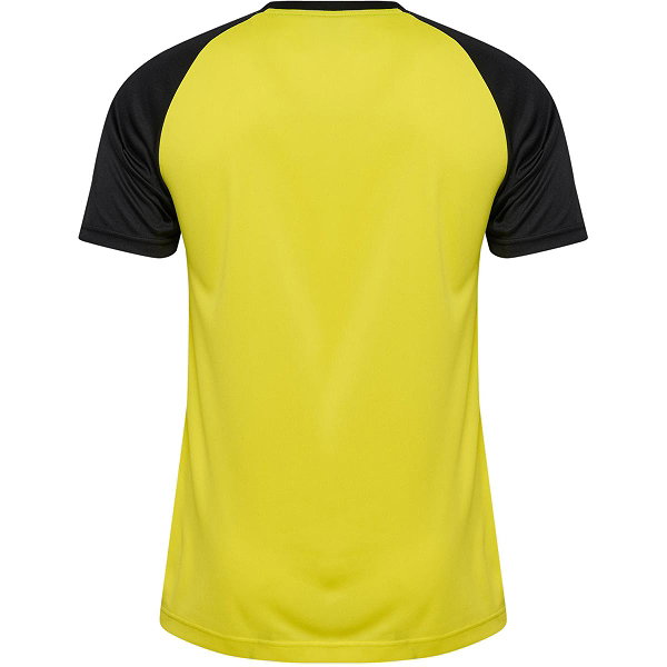 Hummel Match Striped Maillot Manches Courtes Hommes - Jaune / Noir