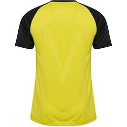 Présentation: Hummel Match Striped Maillot Manches Courtes Hommes - Jaune / Noir