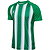 Hummel Match Striped Shirt Korte Mouw Heren - Groen / Wit