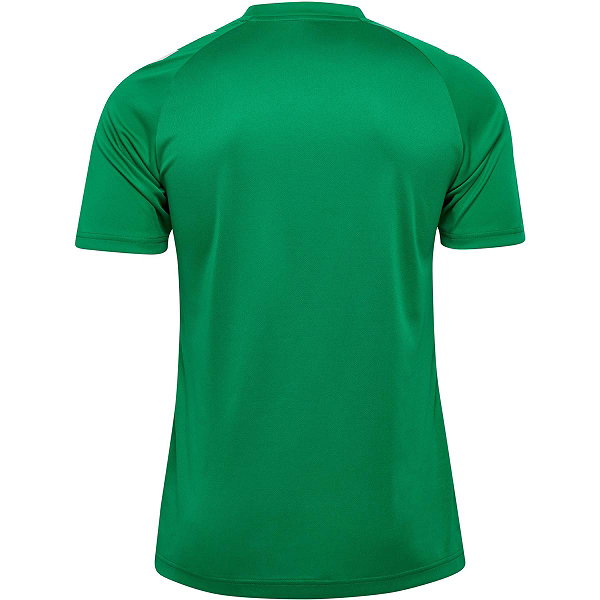 Hummel Match Striped Shirt Korte Mouw Heren - Groen / Wit