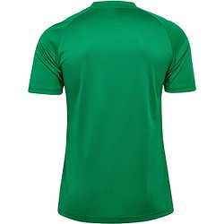 Voorvertoning: Hummel Match Striped Shirt Korte Mouw Heren - Groen / Wit