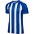 Hummel Match Striped Shirt Korte Mouw Heren - Royal / Wit
