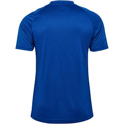 Voorvertoning: Hummel Match Striped Shirt Korte Mouw Heren - Royal / Wit