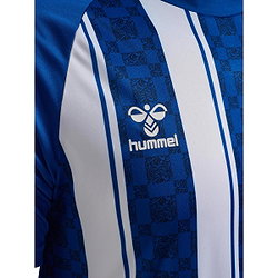 Voorvertoning: Hummel Match Striped Shirt Korte Mouw Heren - Royal / Wit