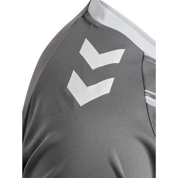 Hummel Match Triumph Maillot Manches Courtes Hommes - Gris / Blanc