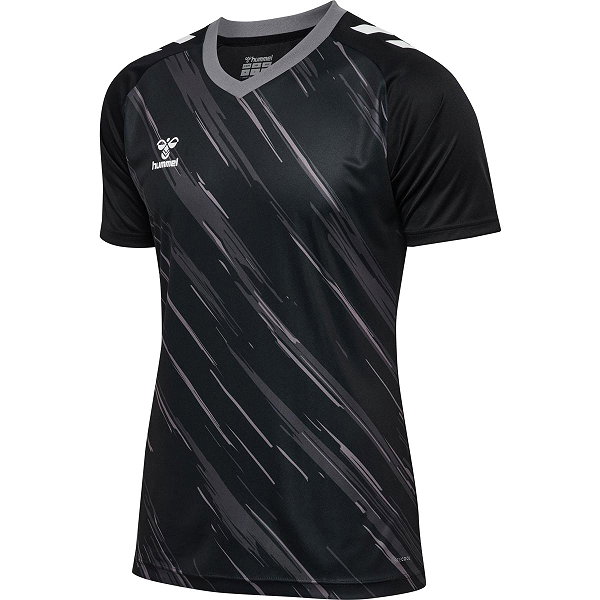 Hummel Match Triumph Maillot Manches Courtes Hommes - Noir / Gris
