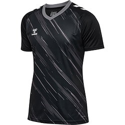 Hummel Match Triumph Maillot Manches Courtes Hommes - Noir / Gris