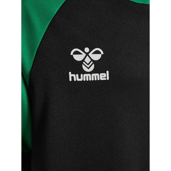 Hummel Match League Maillot Manches Courtes Enfants - Noir / Vert