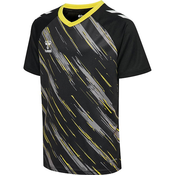 Hummel Match Triumph Maillot Manches Courtes Enfants - Noir / Jaune