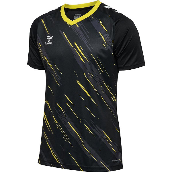 Hummel Match Triumph Maillot Manches Courtes Hommes - Noir / Jaune