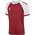 Hummel Match League Maillot Manches Courtes Enfants - Bordeaux / Blanc