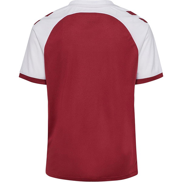 Hummel Match League Maillot Manches Courtes Enfants - Bordeaux / Blanc