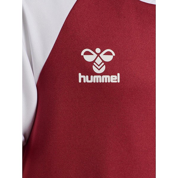 Hummel Match League Maillot Manches Courtes Enfants - Bordeaux / Blanc