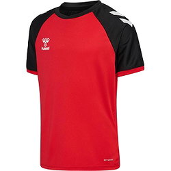 Hummel Match League Maillot Manches Courtes Enfants - Rouge / Noir