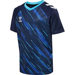 Hummel Match Triumph Maillot Manches Courtes Enfants - Marine / Aqua