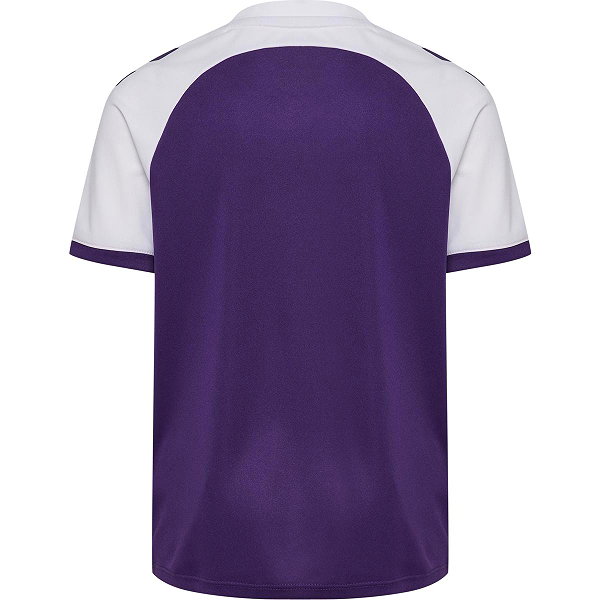 Hummel Match League Maillot Manches Courtes Enfants - Mauve / Blanc