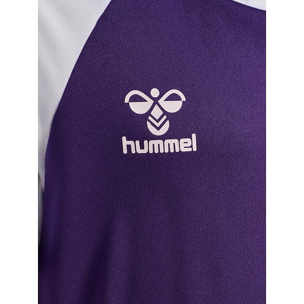 Hummel Match League Maillot Manches Courtes Enfants - Mauve / Blanc
