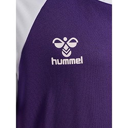 Présentation: Hummel Match League Maillot Manches Courtes Enfants - Mauve / Blanc