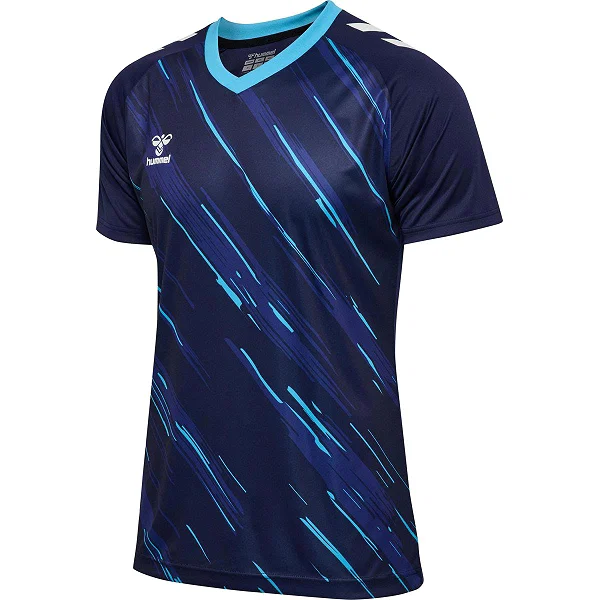 Hummel Match Triumph Maillot Manches Courtes Hommes - Marine / Aqua